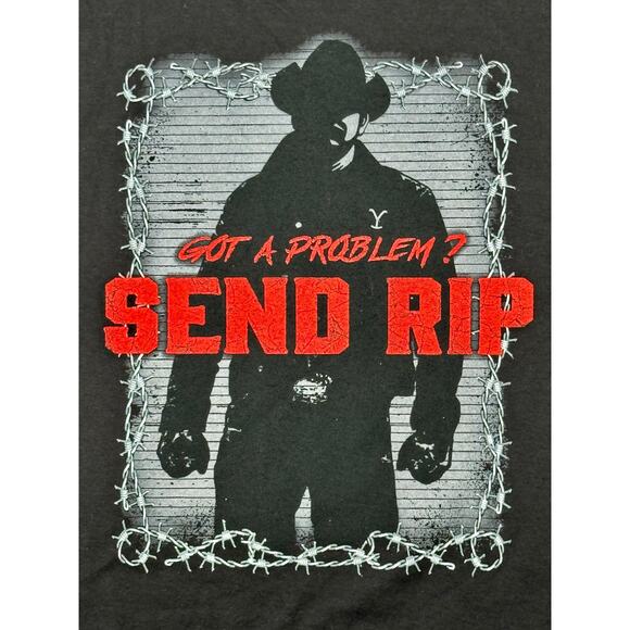 Yellowstone Other - Yellowstone Send Rip Graphic T-Shirt 2XL Black Western Cowboy NWT